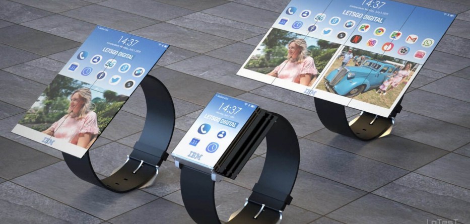 IBM foldable tablet watch